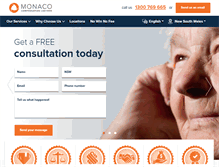 Tablet Screenshot of monacosolicitors.com.au